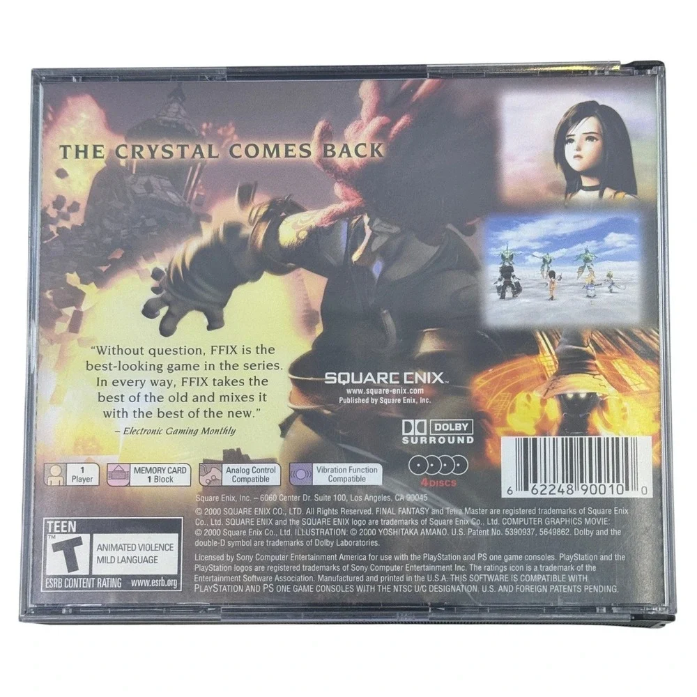 Final Fantasy IX Sony PlayStation 1 PS1 Greatest Hits 4-Disc Set Square Enix